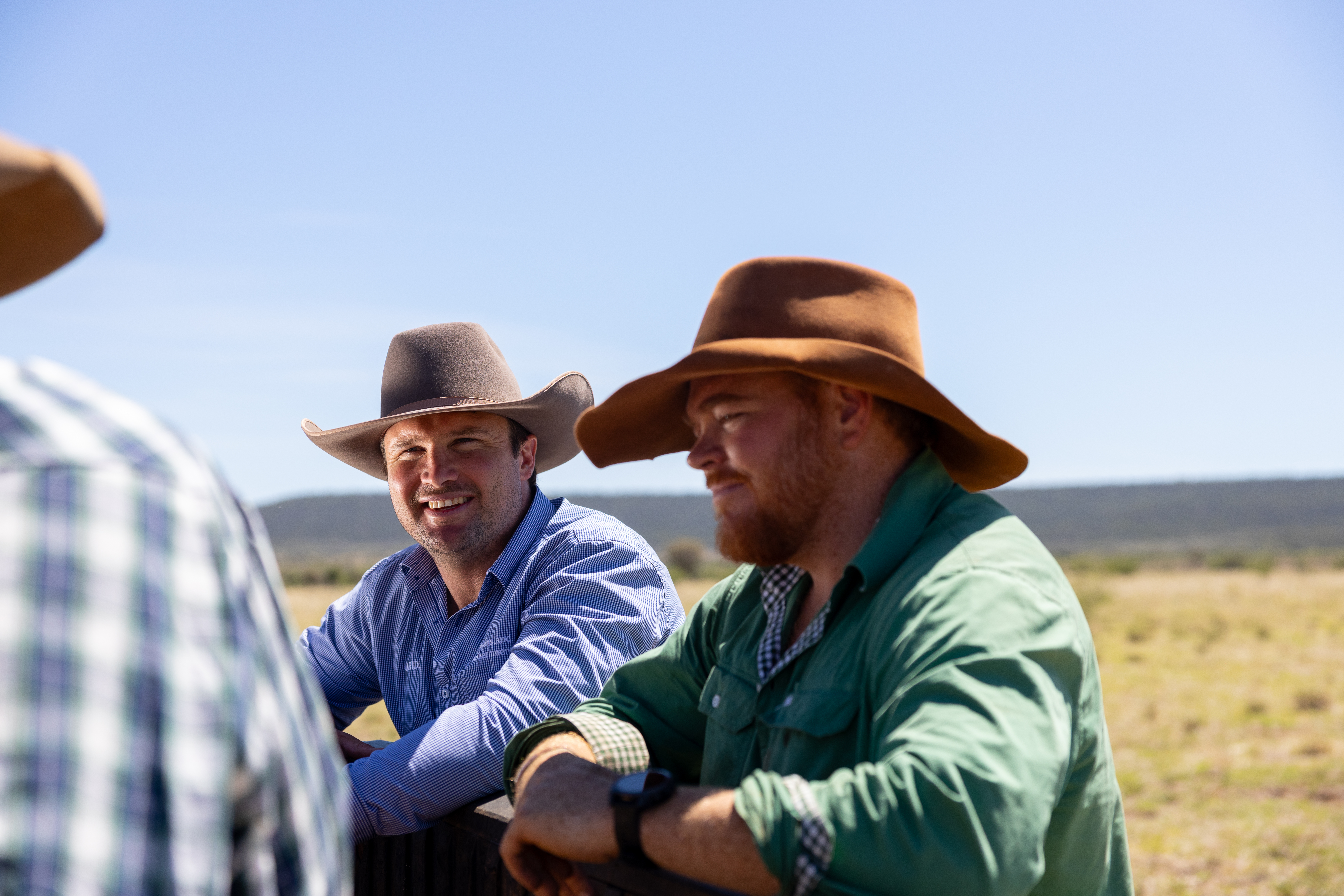 Regional Area Manager for the North West and Gulf, Sam Fryer with Jake Anning