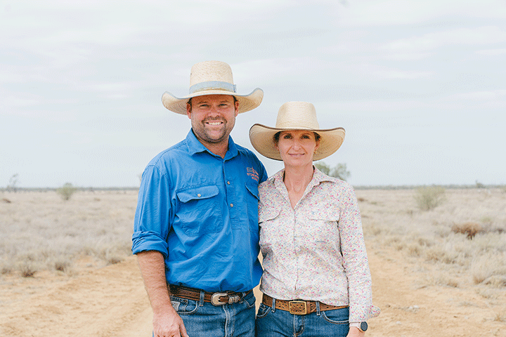 Martin Eggerling standing next to his wife Beck Eggerling.